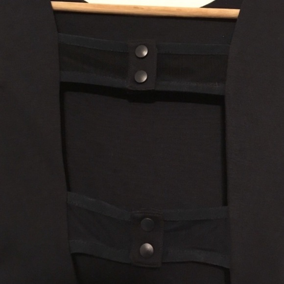 Alice + Olivia Navy Blue Cut Out Open Back Mini Dress Bodycon Cap Sleeve - Picture 5 of 8